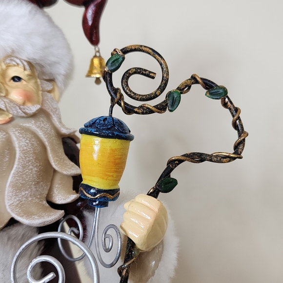 Vintage 17" Santa Claus Figurine with Reindeer & Toys Old World Santa - Picture 5 of 16